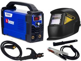 Maquina De Solda Inversora Flama 161 Bv Bivolt Boxer Tig Eletrodo Mma Digital Portatil 110/220v + Mascara Automatica