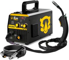 Máquina de Solda Inversora MIG sem Gás 130A 220V Painel Digital Tecnologia IGBT The Black Tools