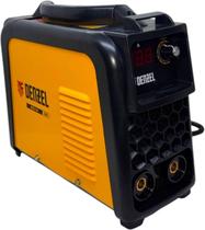Máquina de solda inversora mma-140, 140a, bivolt 110/220v 60hz 140 amperes 9431455 denzel