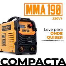 Máquina de Solda Inversora MMA 190A 220V Portátil MMA e TIG Lift Pró Euro - PRO EURO Máquina de Solda Inversora MMA 190A 220V Portátil MMA e TIG Lift Pró Euro - PRO EURO