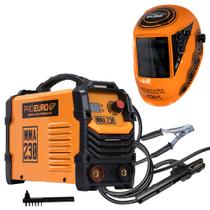 Máquina de Solda Inversora MMA 230A 220V + Máscara Automática 8K Pró Euro Máquina de Solda Inversora MMA 230A 220V + Máscara Automática 8K Pró Euro