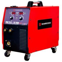 Máquina de Solda Inversora MTE-210 Plus Multiprocesso Tig, Mig e Eletrodo Bivolt - BAMBOZZI - Bamboz