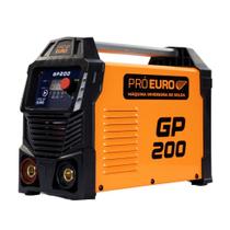 Máquina de Solda Inversora Portátil e Compacta GP200a Bivolt IGBT Pró Euro