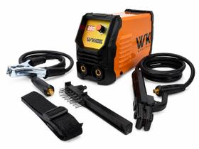 Máquina de Solda Inversora WK 300A Bivolt MMA TIG Lift Portátil com Acessórios Máquina de Solda Inversora WK 300A Bivolt MMA TIG Lift Portátil com Acessórios