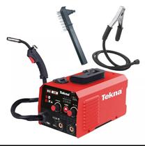 Maquina de solda multprocesso 220v mig s/ gas mma tekna