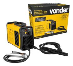 Máquina de solda Soldadora Vonder Eletrodo e TIG RIV 124 Display Digital Bivolt amarelo Máquina de solda Soldadora Vonder Eletrodo e TIG RIV 124 Display Digital Bivolt amarelo