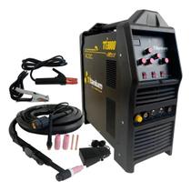 Máquina de Solda TIG AC/DC Alumínio MMA Inversora Bivolt 190A TI3000 Titanium Platina