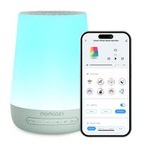 Máquina de Som Momcozy Baby White Noise com Luz Noturna Verde