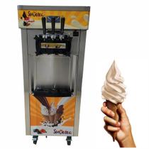 Maquina de Sorvete Expresso de Piso com 3 Bicos Açaí ou Frozen primeira linha