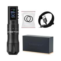 Máquina De Tatuagem Sem Fio Ajustável Ambition C2 Motor Sem Núcleo De 7 Movimentos Bateria De