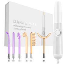 Máquina De Terapia De Pele De Alta Frequência 6 Varinhas De Argônio Neon Anti-envelhecimento
