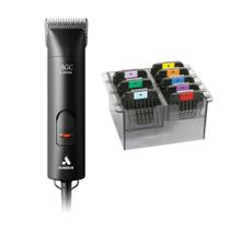 Máquina de Tosa AGC 2 Speed Brushless Preta e Adaptador Andis