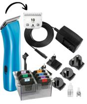 Máquina de tosa Andis Emerge lite com kit 8 pentes adpatadores em aço com ou sem fio potente profissional pet Máquina de tosa Andis Emerge lite com kit 8 pentes adpatadores em aço com ou sem fio potente profissional pet