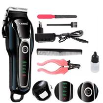 Máquina de Tosa Kemei KM-1991 Cortador Sem Fio, Silencioso e Potente para Pets Máquina de Tosa Kemei KM-1991 Cortador Sem Fio, Silencioso e Potente para Pets
