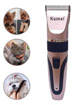 Máquina de Tosa Pet Animais Cães Gatos Profissional Kemei Original