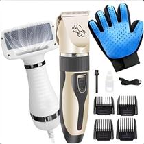 Máquina de Tosa Pet com Luva de Silicone e Secador Compacto