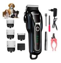 Máquina de Tosa Profissional Bivolt S/ Fio Cachorros e Gatos