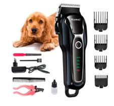 Máquina de Tosa Profissional Bivolt S/ Fio Cachorros e Gatos