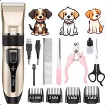 Máquina de Tosa Profissional Silenciosa para Pets Cortador de Pelo Premium