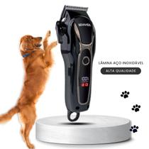 Máquina De Tosa Profissional Tosar Pet Sem Fio Cães Gatos Corte preciso e Motor potente - Nova Vida