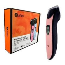 Máquina De Tosa Recarregável Aiker Ag-097 Para Cães - Rosa