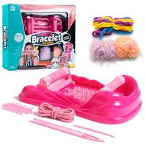 Máquina De Tricô Crochê Tear Manual Com Agulhas E Tecido Lã Teen Dreams