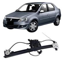 Maquina de Vidro Renault Logan 07 08 09 10 11 12 Dianteira Lado Esquerdo Motorista Elétrica Sem Motor Universal Automotive 11143