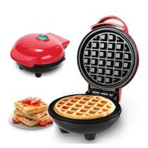 Máquina De Waffle Elétrica 110v Portátil Antiaderente Assadeira Compacta Coração