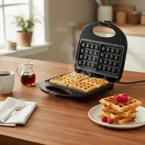 Máquina De Waffle Elétrica 220V Cozinha Fácil Máquina De Waffle Elétrica 220V Cozinha Fácil
