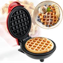 Máquina de Waffle Elétrica para Waffles com Formato de Coração e Redondos - generic