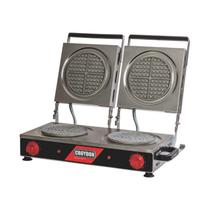 Máquina de Waffle Elétrica Redonda Dupla Croydon MWRD