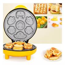 Máquina De Waffle Forma Biscoitos Bichinhos Donuts Elétrica 110v