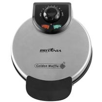 Máquina de Waffle Golden Britânia Acabamento em Inox 850W