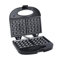 Máquina De Waffle Grill 110v Antiaderente 750w Liége Preta