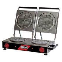 Máquina de Waffle Redonda Dupla Croydon Modelo MWRD 220v