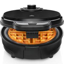 Máquina de waffles Chefman Anti-Overflow Belgian Black 700W 120V Máquina de waffles Chefman Anti-Overflow Belgian Black 700W 120V