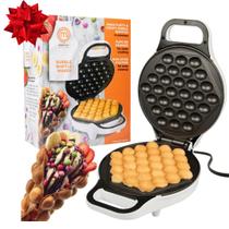 Máquina de waffles elétrica antiaderente Bubble MasterChef