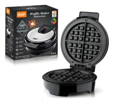 Máquina de waffles elétrica Raf R-519 Máquina de waffles cor preta Máquina de waffles elétrica Raf R-519 Máquina de waffles cor preta