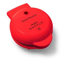 Máquina de waffles Nostalgia MWF5AQ MyMini Personal Electric Red
