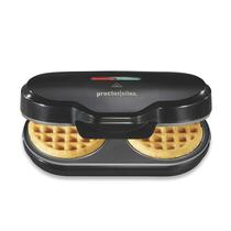 Máquina de waffles Proctor Silex Double Mini 4” redonda antiaderente