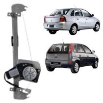 Maquina do vidro eletrico com motor corsa hatch gii 2002 a 2012 4 portas traseiro esquerdo Maquina do vidro eletrico com motor corsa hatch gii 2002 a 2012 4 portas traseiro esquerdo