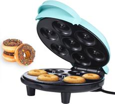 Maquina Donuts Rosquinha Biscoito Antiaderente 110v AZUL 7 Donuts Maquina Donuts Rosquinha Biscoito Antiaderente 110v AZUL 7 Donuts