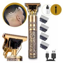 Máquina Dragão Corte Cabelo Barba Pelos Bigode e Acabamento Profissional Recarregável - Envio em 24hs