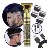 Maquina Dragão Dourada para Cortar Cabelo Profissional
