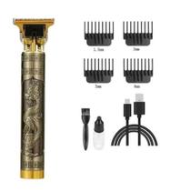 Máquina Dragão T-blade Acabamento Cabelo Barba Profissional Cor Dourado-escuro 110v/220v - Hair Trim