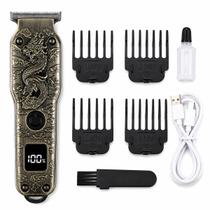 Máquina Dragon Barba E Cabelo Recarregável Com Visor LED KPM Máquina Dragon Barba E Cabelo Recarregável Com Visor LED KPM