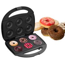 Maquina Elétrica De Mini Donuts Com 6 Furos Waffle Rosquinha