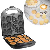 Máquina Fazer Biscoito Elétrica Bolacha Cookie Waffle 110v