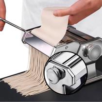 Máquina Fazer Macarrão Manual Caseiro Cilindro Abrir Fresca Cortar 3 Tipos Espaguete Aparelho Lasanha Completa Versátil - Homeflex