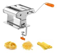 Máquina Fazer Macarrão Massas Manual Caseiro Abrir Fresca Máquina Fazer Macarrão Massas Manual Caseiro Abrir Fresca